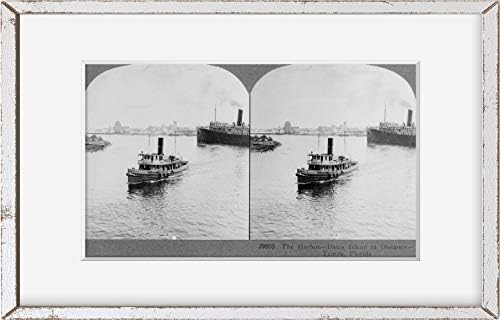 Beskonačne fotografije Fotografija: Fotografija stereografa, luka, otok Davis, Tampa, Florida, FL, čamci, C1926