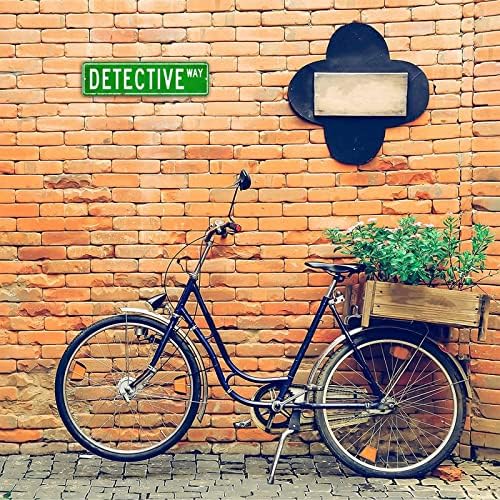 Detektiv retro ulični znak, detektivski poklon zid ukrasni znak, detektiv prilagođeni metalni znak za dekor zida na seoskoj