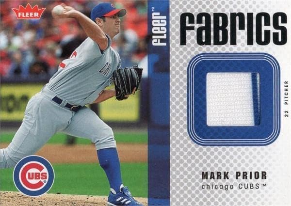 Mark prethodni igrač istrošen Jersey Patch Baseball Card 2006 Fleer Fabrics ffmp - MLB igra korištena dresova
