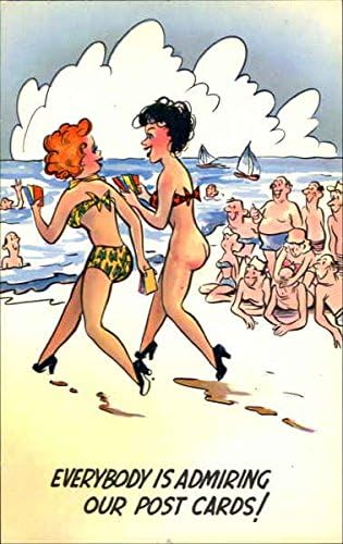 Diveći se našoj razglednici Comic Funny Original Vintage razglednica