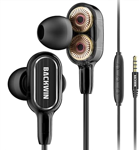 Backwin Wired Earbuds, slušalice za poništavanje buke, ušne slušalice kompatibilne s mobilnim/laptop/računalom/iPad odgovaraju