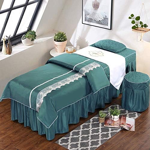 Zhuan Premium masaža setovi tablice, suknja za masažu set čipkastim lica spa kreveta 4 komada za prijenosni masažni stol