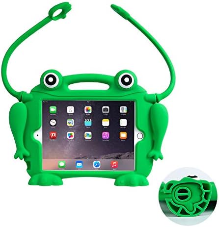Dječji slučaj za iPad Mini 1 2 3 4 5 - Chin Fai [žaba za pucanje očiju] Shot -otporni silikonska ručka zaštitni poklopac
