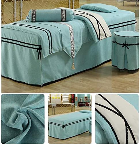Zhuan masaža setovi za stol za masažu 6 komada masaža kreveta suknja jastučnica pokrovna kabina za zastavu jastuk jastuk