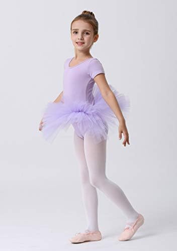 Morstane Girls Ballet Tutu Leotard haljina kratki rukavi Skirna balerna odijela za malu djecu plesne kostim