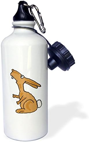 3Drose Smiješno goofy smeđi zečji zečji-sportovi boca s vodom, 21oz, raznobojni
