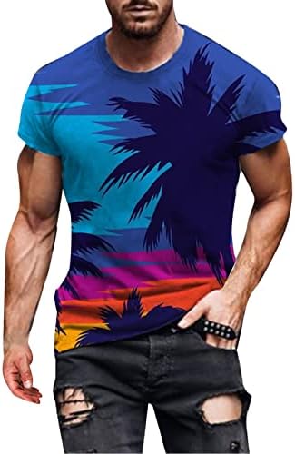 XXBR Muški vojnik majice s kratkim rukavima 2022 Summer Street 3d Art Grafički tiskani tiskani vrhovi modna casual plaža