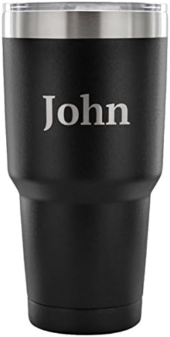 Šalica John Coffee - Nazivi teksta na čašici čaša - Personalizirani poklon za putničko ime - Božić, rođendan, ured, zabava,