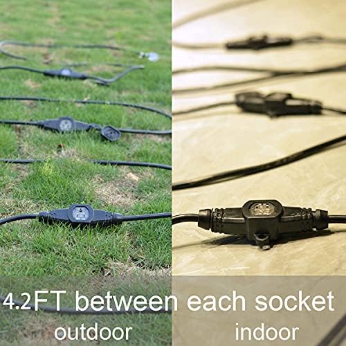Yodotek 25Ft 12 mjerača unutarnji/vanjski kabel za produženje snage, višestruko ravnomjerno raspoređeni utikač šest iztičnica,