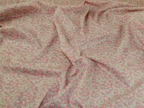 Pamučna travnjačka tkanina u ružičastoj boji - po metru