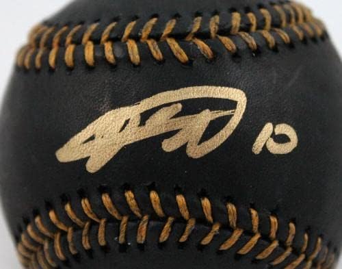 Yuli Gurriel Autographid Rawlings Black Oml bejzbol -jsa w *zlato - Autografirani bejzbols