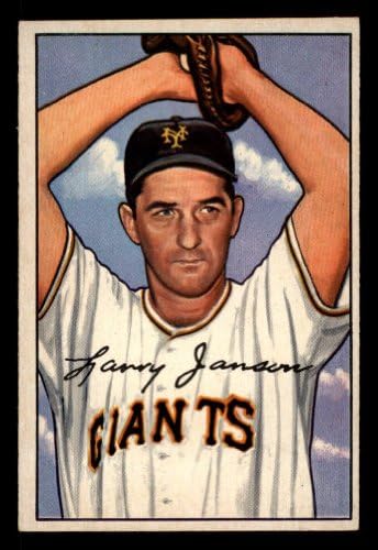 1952. Bowman 90 Larry Jansen New York Giants Ex Giants