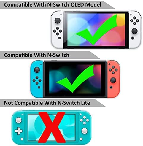 Eovola komplet pribora za Nintendo Switch / Switch OLED model Games Games Paket za hvatanje kotača za nošenje kućišta zaslon
