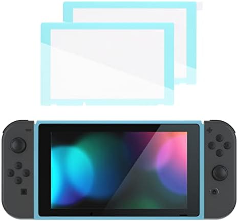 Ekstrematično nebo plava šareni zaštitnik zaslona za granični zaslon + Zamjenski prednji okvir školjke za Nintendo Switch