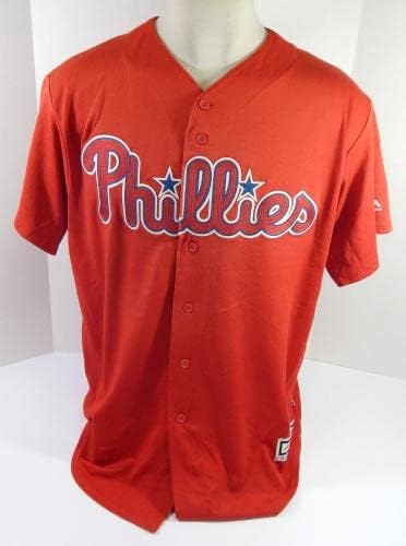 Philadelphia Phillies Johan Rojas 33 Igra Korištena Red Jersey Extend St BP XL 678 - Igra korištena MLB dresova