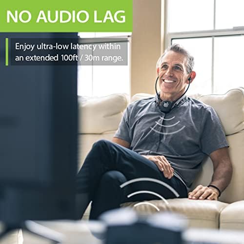 Avantree HT381 - Slušalice za bežične TV ušice za starije osobe i zabilježene, pojašnjenje glasa, kontrola volumena L/R Balance,