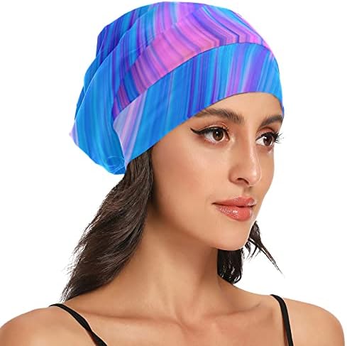 Sjeme radne kape za spavanje šešira za kapute grane duge šarena spirala za žensku kosu za glavu noćni omot