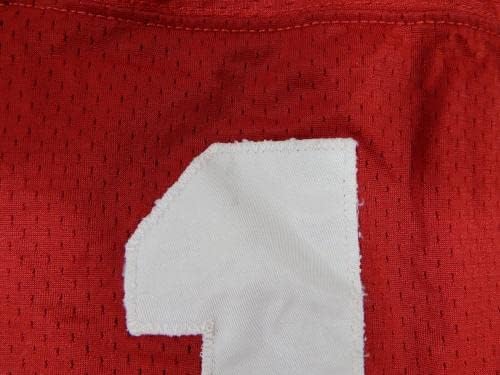 Početkom 1990 -ih San Francisco 49ers 41 Igra Korištena Red Jersey 40 DP32933 - Nepotpisana NFL igra korištena dresova