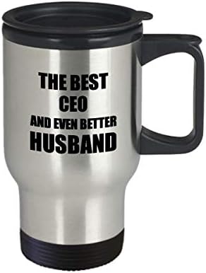 CEO suprug putnička šalica Smiješna ideja poklona za ljubavnika gag nadahnjujuća šala Najbolja i još bolja kava čaj izolirano