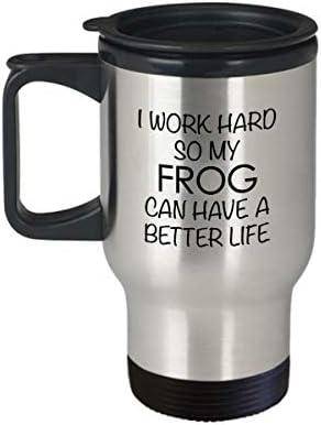 Hollywood & Twine Frog Opsles, naporno radim tako da moja žaba može imati bolju šalicu s nehrđajućem čeličnom šalicom