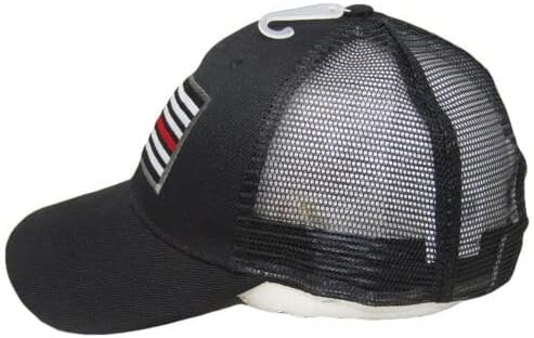 Black Mesh USA tanka crvena linija niskog profila šešira bejzbol podrška za provođenje zakona