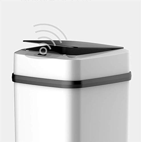 Bucket bucket s pametnim senzorom, beskontaktna kanta za smeće s poklopcem za kućnu kuhinju spavaće sobe pravokutnog oblika
