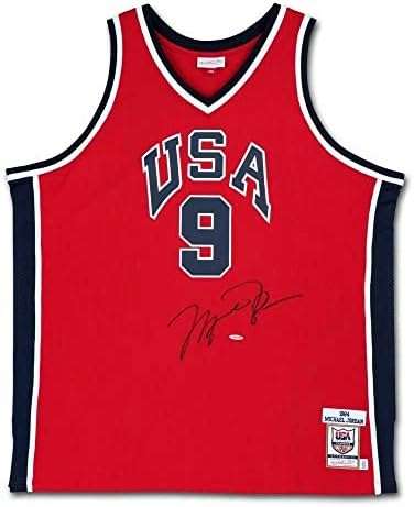 Michael Jordan potpisao je Autografirani Mitchell & Ness Jersey 1984 Team USA Red UDA - Autografirani NBA dresovi
