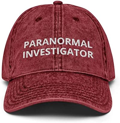 Mindgone paranormalni istražitelj Vintage tata kapka - šešir Hunter Hunter, kripta za glavu, nadnaravna mitska čudna