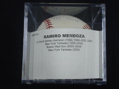 Ramiro Mendoza potpisao je bejzbol Tristar Coa Yankees/Red Sox - Autografirani bejzbol