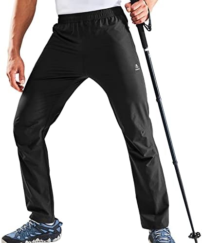 HAIMONT muške lagane planinarske hlače, vanjske brze suhe najlonske hlače s džepovima s patentnim zatvaračem, UPF50 i otpornim