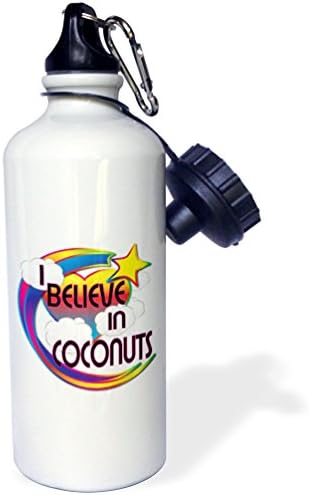 Kokosi s 3Drose Slatka vjernika dizajna-sportovi boca vode, 21oz, 21 oz, višebojan