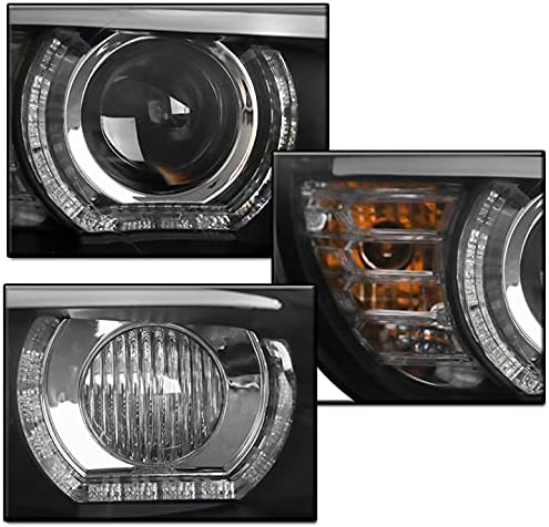 ZMAUTOPARTS 3D Halo Crnci проекторные svjetla glavnog svjetla s 6 bijelim led DRL za 2007-2010 BMW serije 3 E92 E93 Coupe