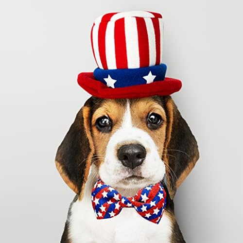 4. srpnja ovratnik za kravatu psa, 2 paketa praznični domoljubni američki Dan neovisnosti za velike srednje male pse vrat