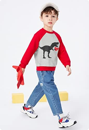 Mala ruka dječaka dječaka dinosaurske dukseve odlagale kamionske ljubavne košulje sportski pulover aktivna košulja djeca