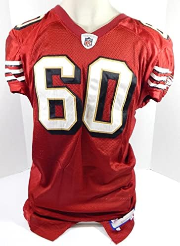 2006. San Francisco 49ers Brian de la Puente 60 Igra izdana Red Jersey 48 31 - Nepotpisana NFL igra korištena dresova
