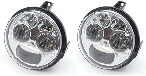 LED prednja svjetla za dodatnu opremu, par 12V 4,5-inčni sklop kromiranih prednjih svjetala kompatibilnih s 950/800 750
