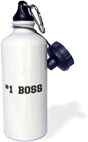 3Drose 1 Boss broj jedan najbolji najveći šef posao i uredski pokloni zabavni laskavi pokloni crna sportska boca vode, 21