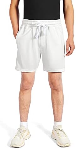 Nimenjoja Mens 7 Znojne kratke hlače pamučne treninge u teretani jogger salon kratkih hlača sa džepovima s patentnim zatvaračem