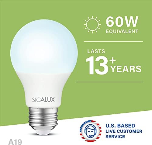60-vatna LED žarulja ekvivalentna 919 LED žarulji dnevno svjetlo 5000K 800lm 9,5 vata standardne žarulje bez zatamnjenja