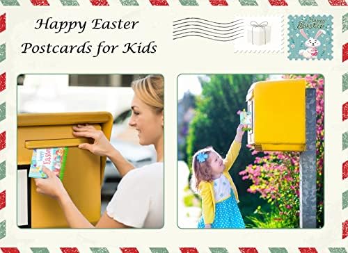 Facraft sretne uskrsne razglednice za djecu 30 pcs vjerski uskrsni kartice skupno 4x6 uskršnja čestitka za uskrsne poklone