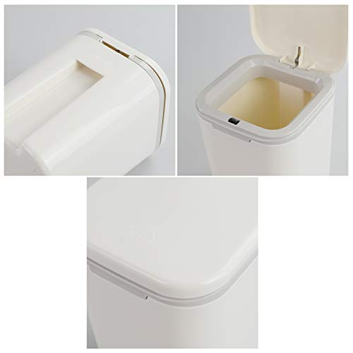 Plastična Mini kanta za smeće od 0,5 galona s gumbom, stolna mini kanta za smeće od 2 l, bijela