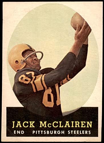 1958. Topps 51 Jack McClairen Pittsburgh Steelers NM Steelers Bethune-Cookman