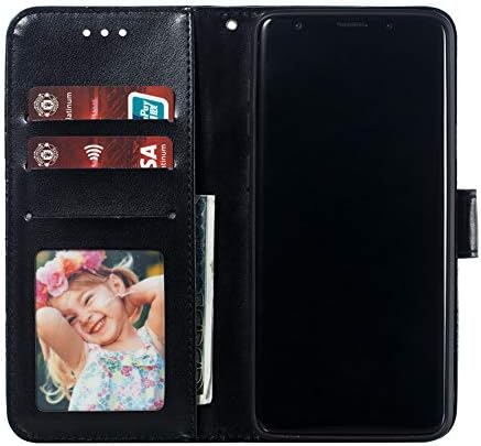 Torbica LEMAXELERS Galaxy S9 Plus Torbica za Samsung S9 Plus reljefni Bling Diamond Mandala Novčanik s gornjim poklopcem