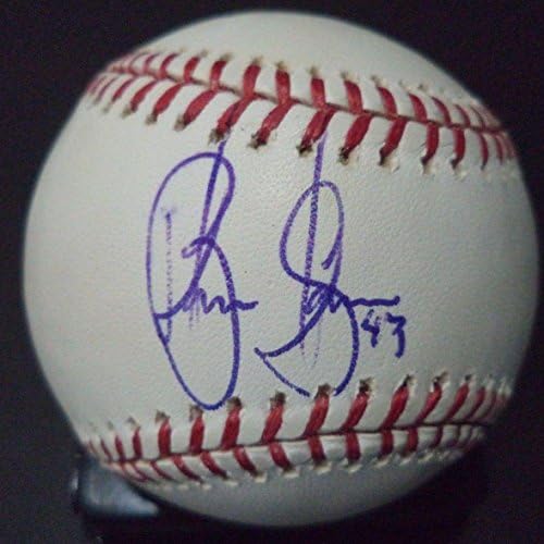 Brian Stokes Mets Devil Rays potpisao je autogramirani ROMLB bejzbol w/coa - Autografirani bejzbols