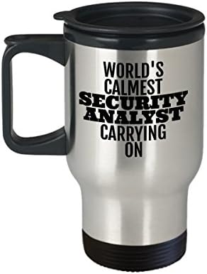 Pokloni sigurnosnog analitičara - Najbolje smiješno cool jeftino suvenir memento - šalica čaja za kavu za putnicu