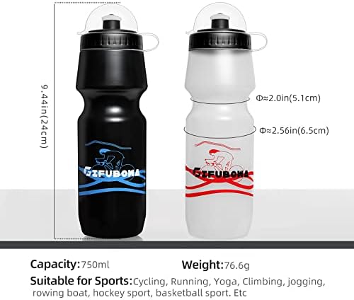 Gifubowa biciklističke boce za vodu BPA besplatni biciklistička boca s biciklističkom bocom s prljavštinom 24 oz 2 pakiranje