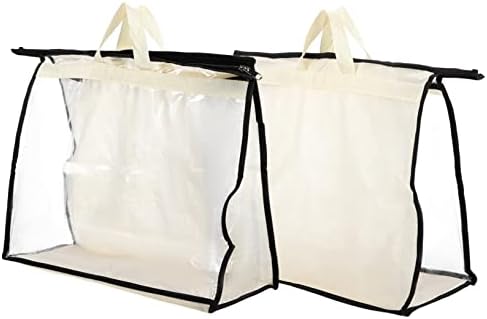 ValIclud 2PCS zaštitna vrećica vrećica Clear Tote Tote Tote Tote Torbe za skladištenje zatvarača s patentnim zatvaračem.