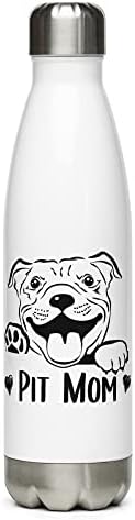Pit mama boca od nehrđajućeg čelika za ljubitelja pitbulla, ljubitelja pasa, pseće dame izolirana boca za vodu za buldog