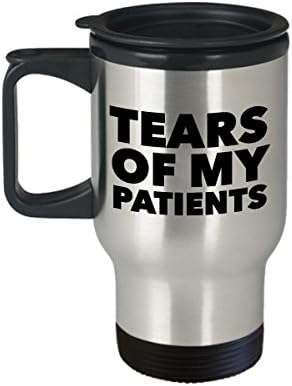 Hollywood & Twine Smiješni liječnici šalica za putovanje kavom - suze mojih pacijenata - šalica za kavu terapeuta šalica