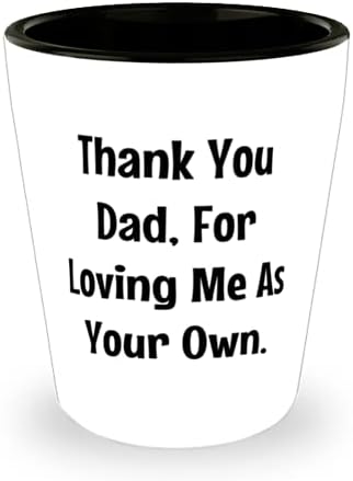 Jedinstvena čaša za očuha, Hvala ti, tata, što me voliš kao dragu, poklon Ocu, šala od sina